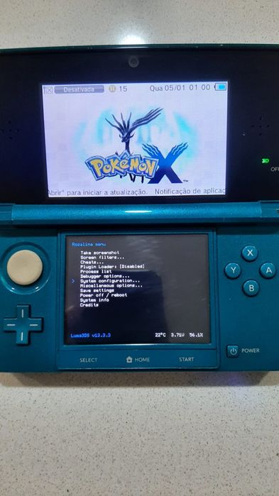 Nintendo 3ds, desbloqueado com cabo para carregar, bom estado