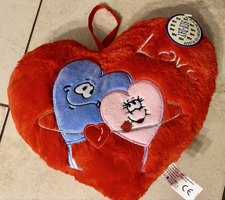 Serduszko walentynkowe pluszowe