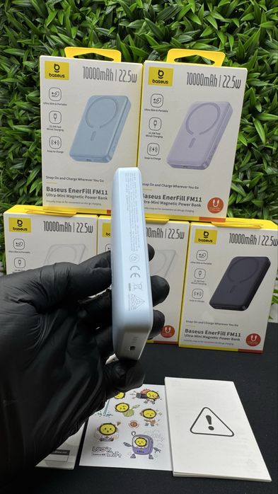 Стильний павербанк Базеус 10000 mAh 20w ultra slim powerbank Baseus