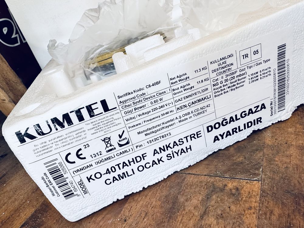 Газова поверхня Kumtel 60см