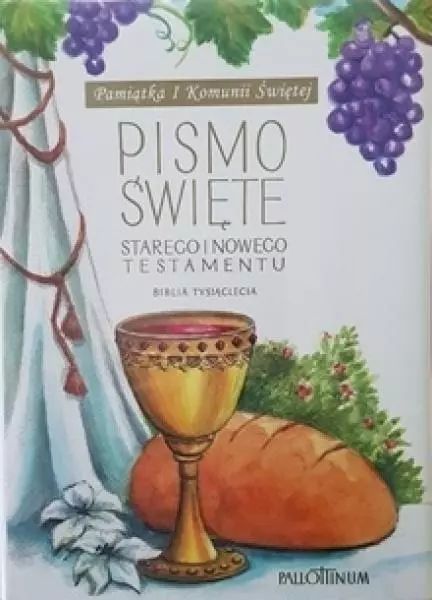 Biblia Tysiąclecia mała TW (komunia, winogrono). Pallottinum