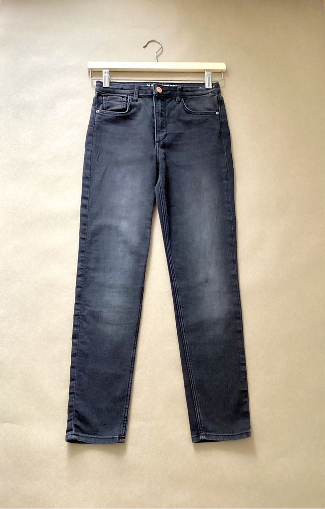 Spodnie jeansy skinny fit szare dla dziewczynki 9-10 lat 140 cm Denim