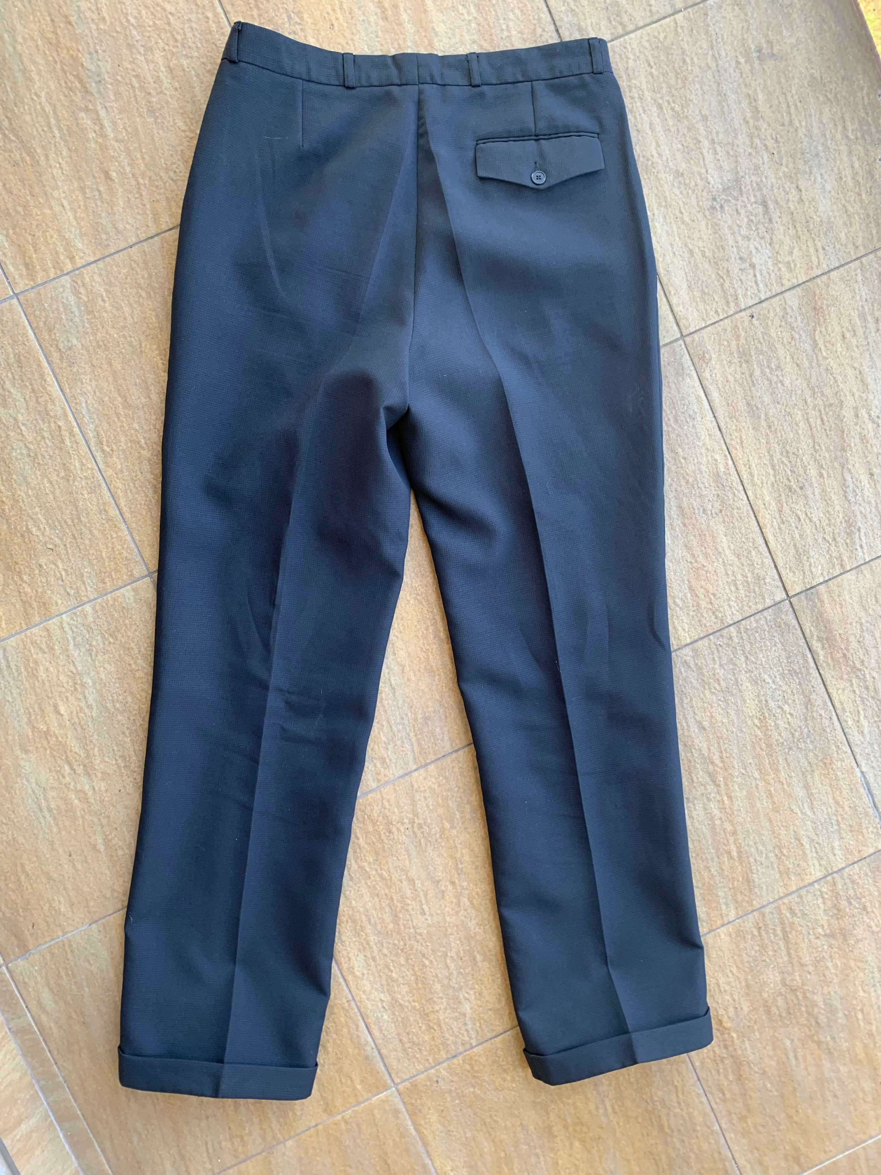 3 częściowy grafitowy męski garnitur Melton roz. XL na wzrost 188 cm