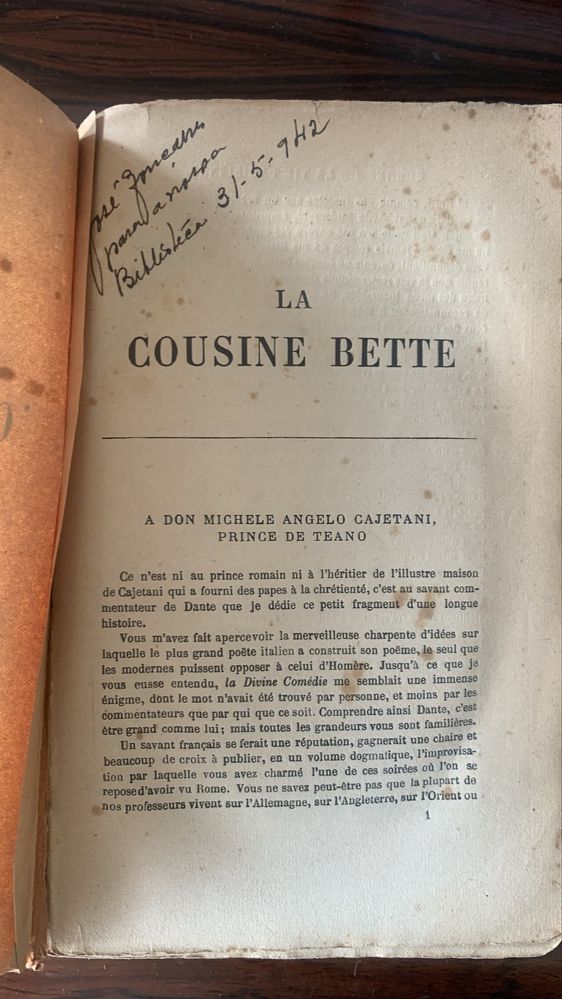 La Cousine Bette. Les Parents I Pauvres.