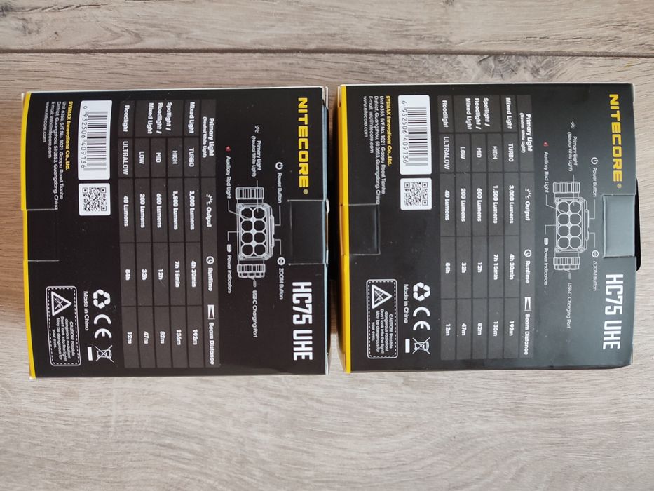 Налобний ліхтар Nitecore HC75 UHE E-focus