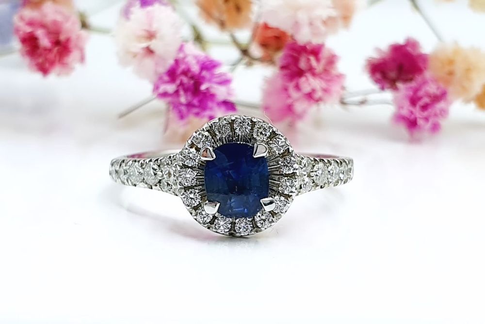 Złoty pierścionek z Diamentami 1113ws