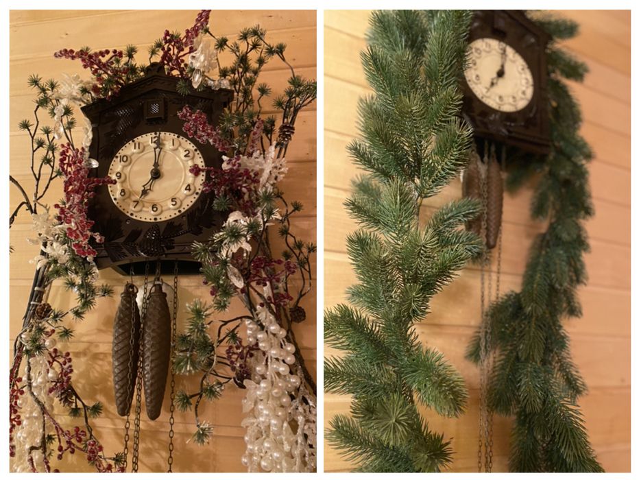 Ветка елочная украшение Новый Год декор Рождество