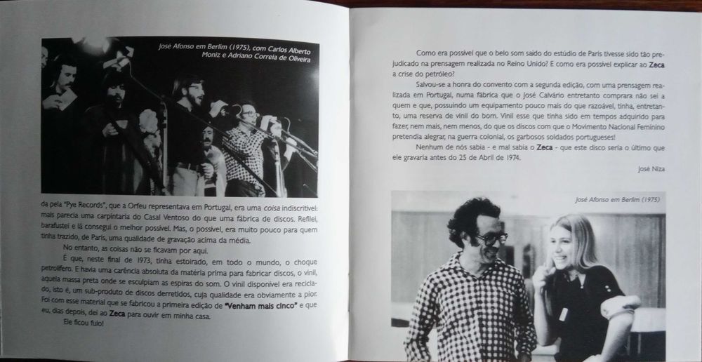 José Afonso	- - - - -		Venham Mais Cinco	- - - - -	CD