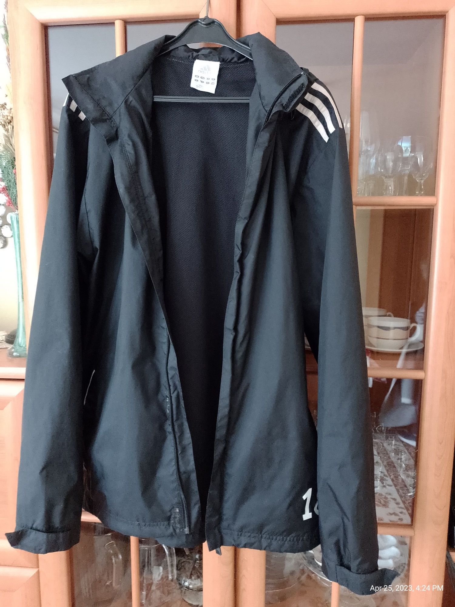 Kurtka,bluza Adidas przeciw deszczowa kaptur