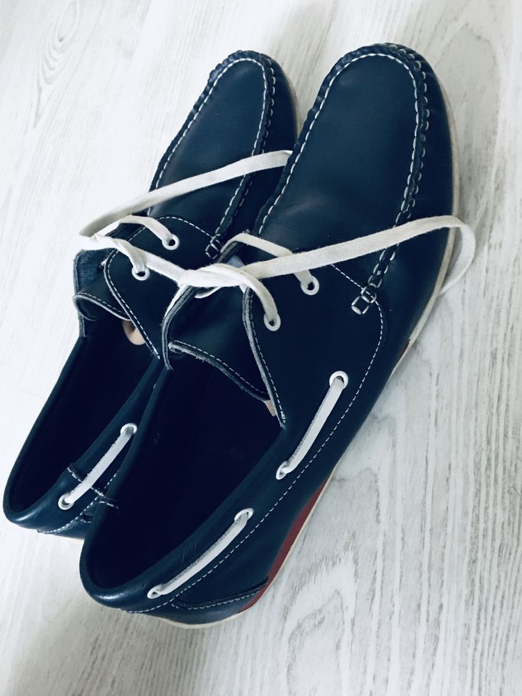 Mokasyny boat shoes skóra gino rossi 44