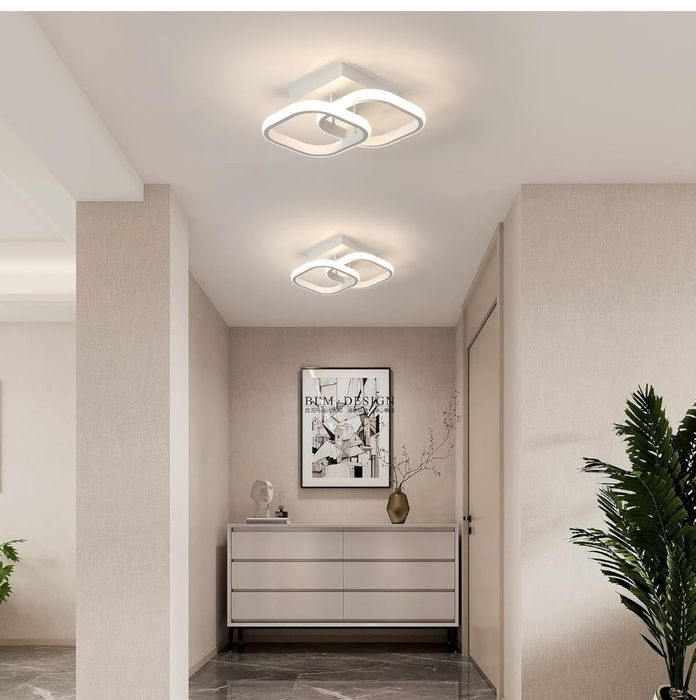 Nowoczesna lampa LED energooszczędna  sufitowa wpuszczana