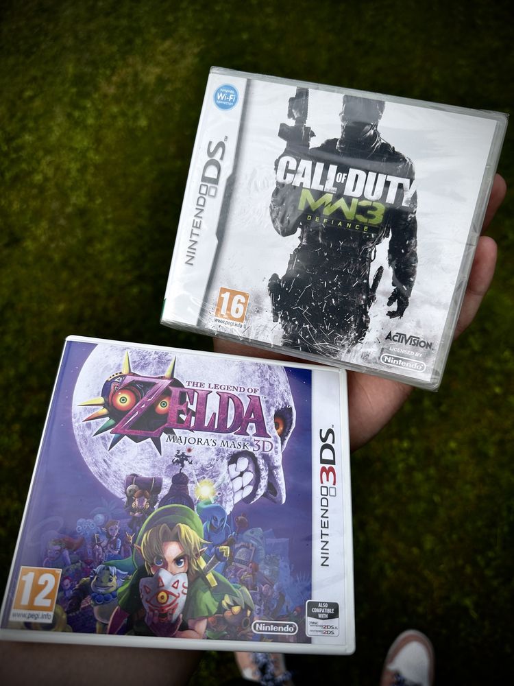 Zelda majora Majora's mask 3d 3ds i call of duty modern warfare 3 DS