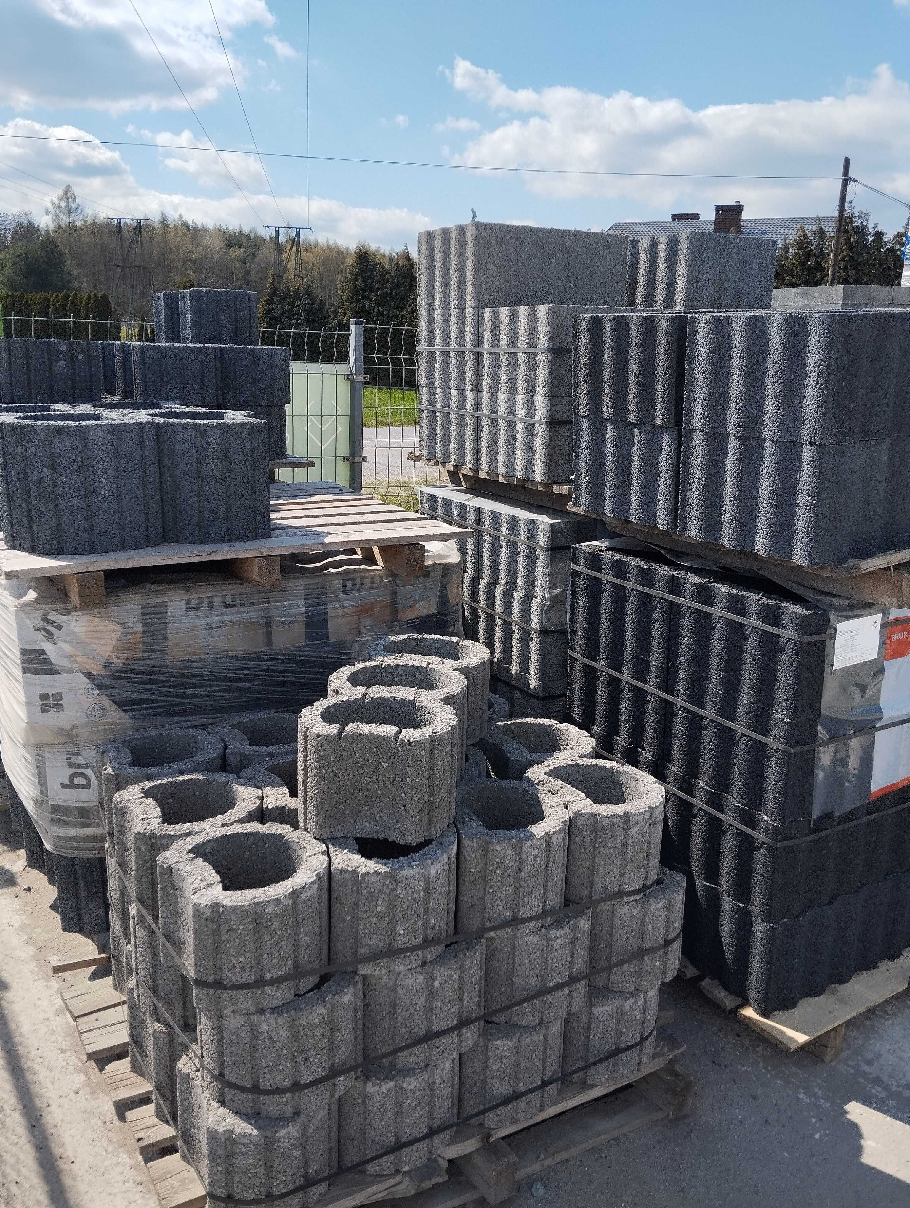 Donice Betonowe Okrągłe Patiflor murek oporowy donica beton gazon grys