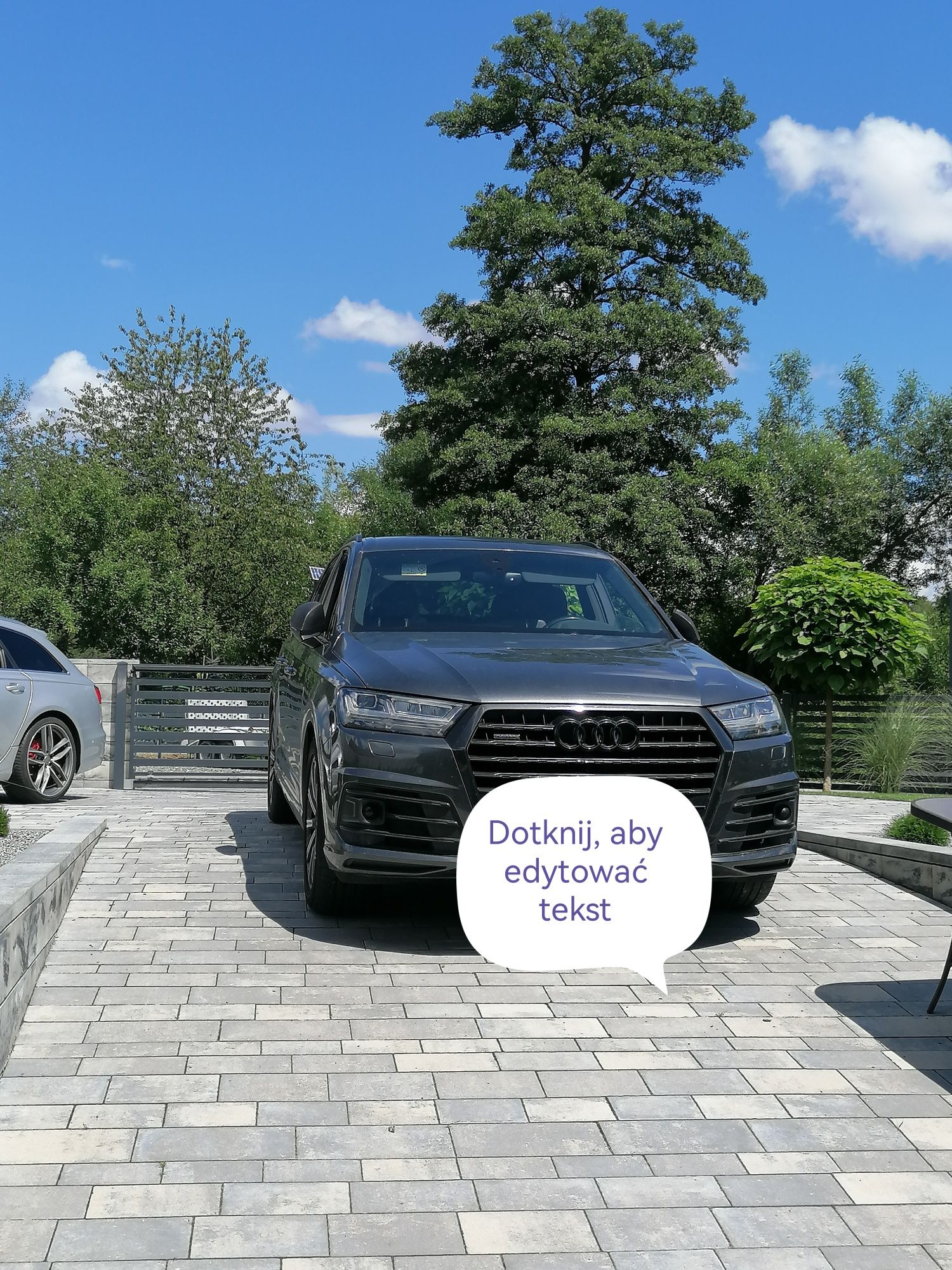 Dach, podsufitka s line czarna   Audi Q7 4M