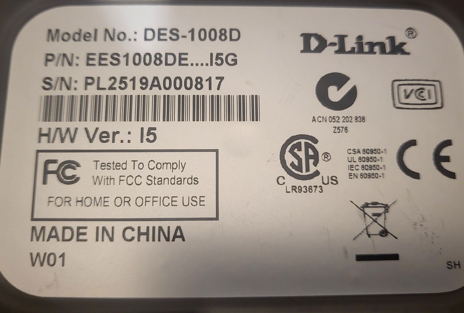 Switch D-Link DES-1008D Pro,  8 portów srebrny