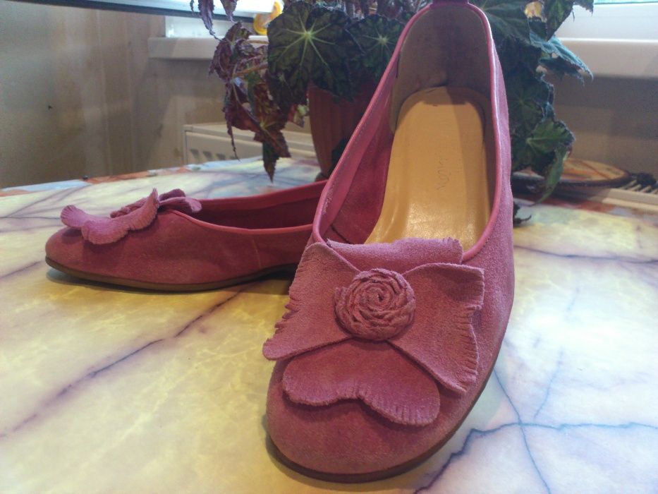 Балетки,туфли (натуральная замша) от Jane Shilton,25 см.