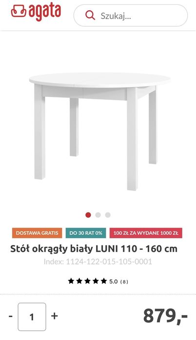 Stół LUNI Agata meble