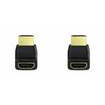 2x Hama ADAPTER HDMI kątowy 90 stopni gniazdo - wtyk