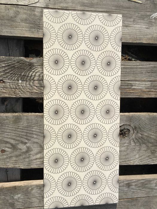 #Glazura / płytka ścienna cemento grey ornament 20x50 firmy OPOCZNO