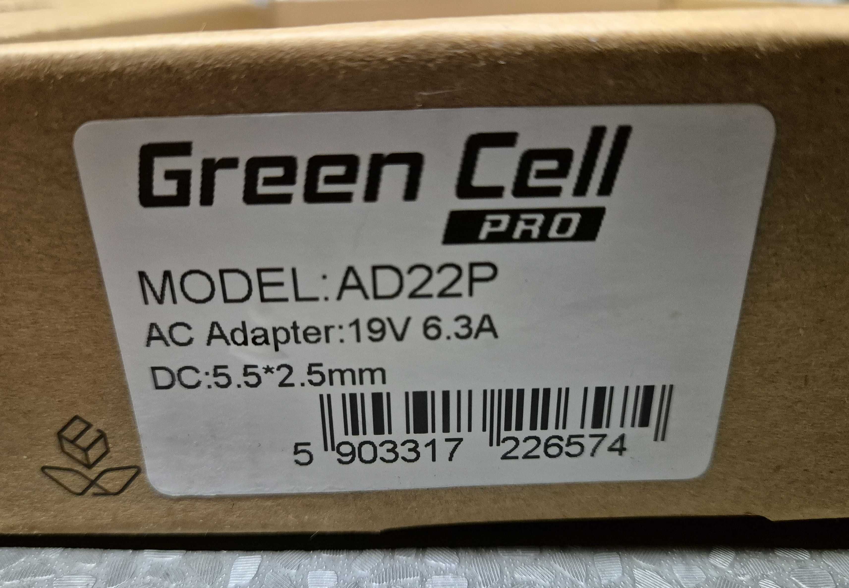 Zasilacz Ładowarka Green Cell PRO 19V 6.3A 120W DC5.5x2.5 AD22P