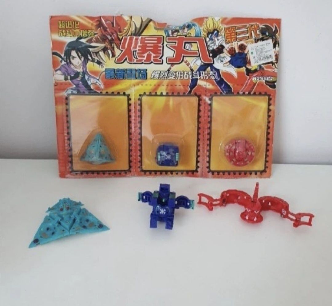 Bakugan 3 szt Zestaw Nowy Zabawka