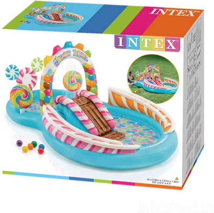 Дитячий ігровий надувний центр Солодощі INTEX міні аквапарк 57149