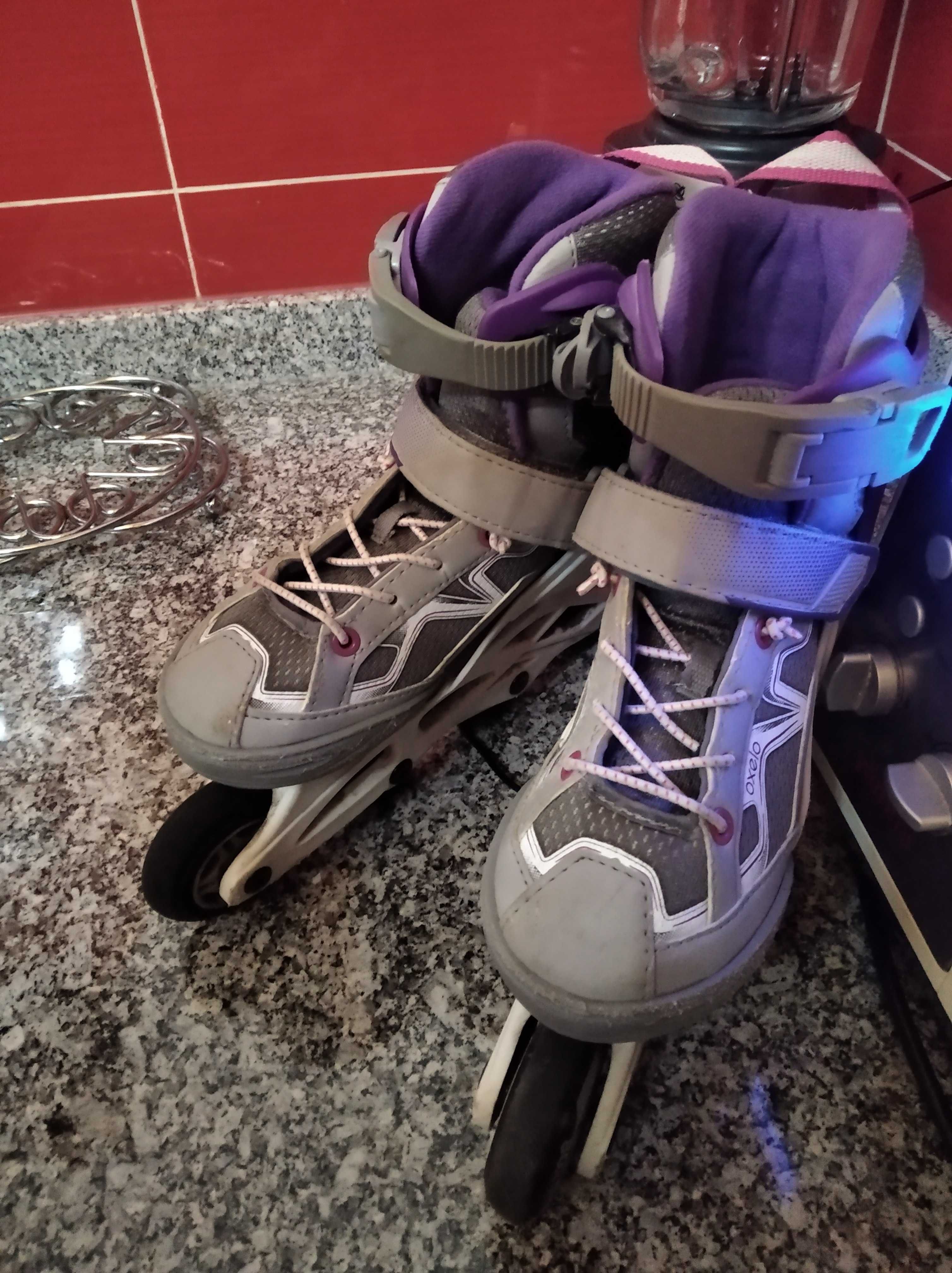 2 pares de Patins em Linha / Roolerskates