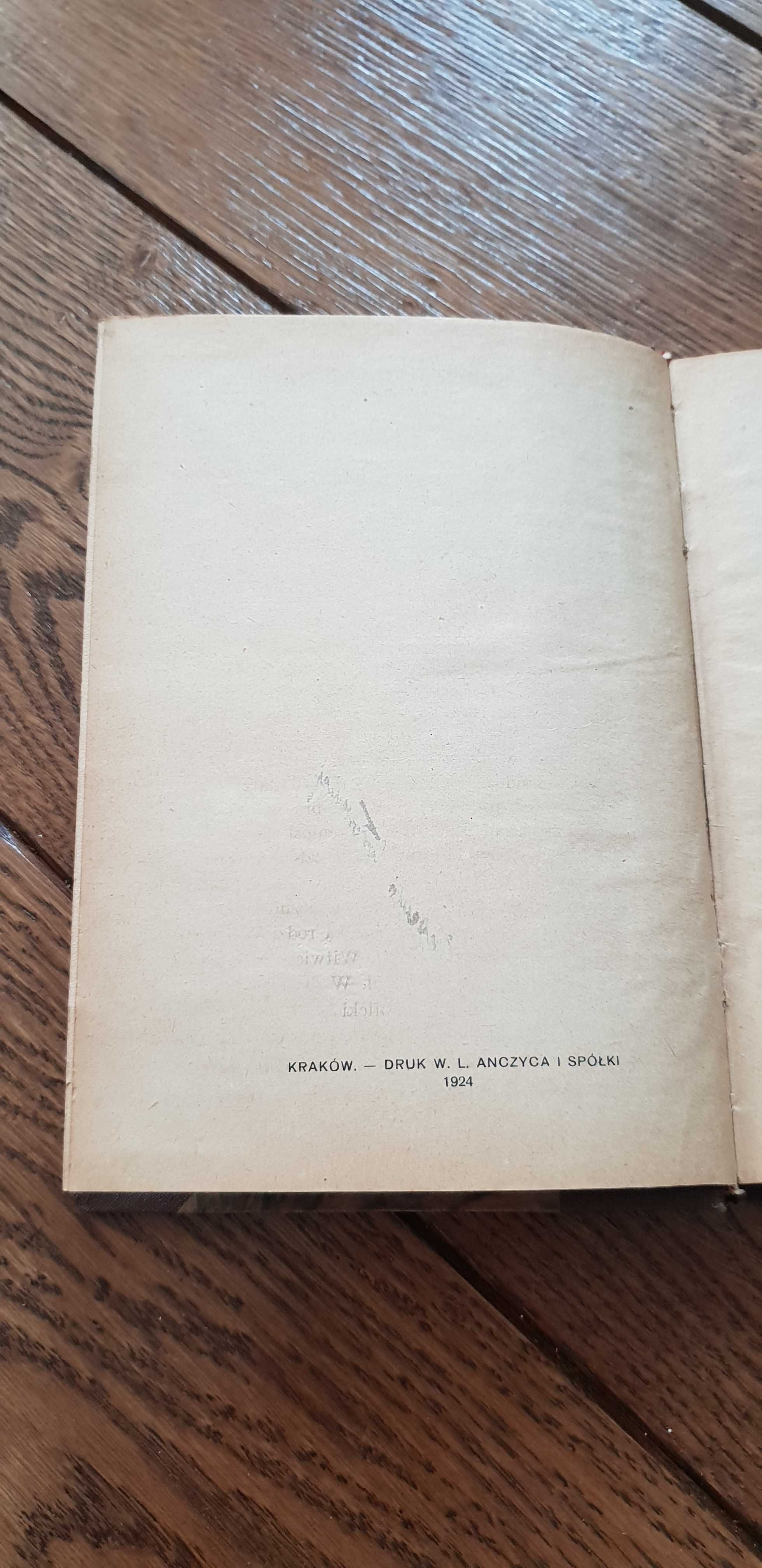 Książka rok 1924 "Wybór poezyj" Kornel Ujejski