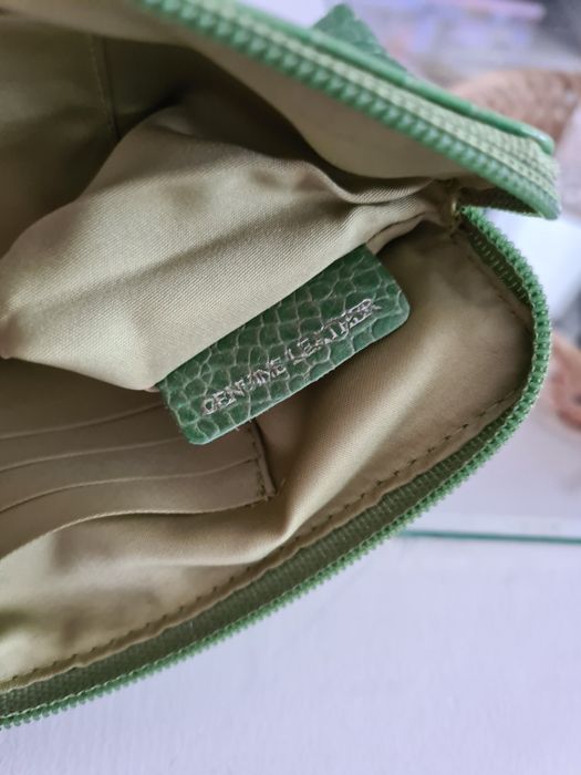 Enny włoska saszetka kosmetyczka portfel Vintage skórzany Bottega