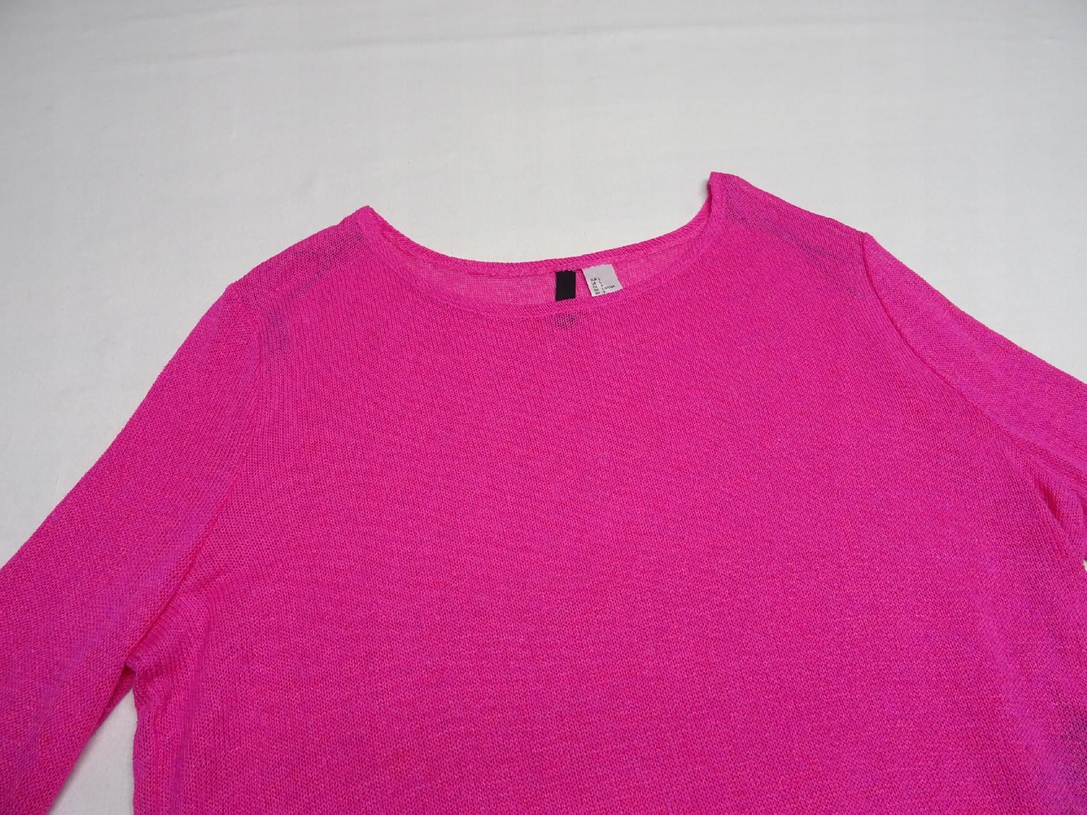 Sweter H&M L/40 oversize cieniutki