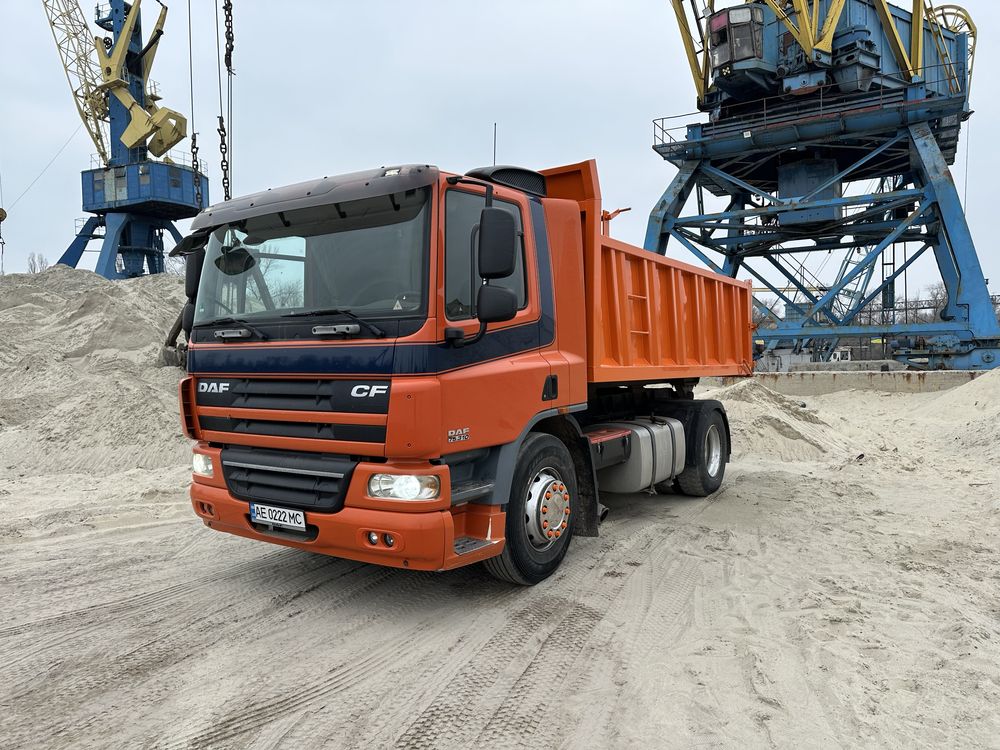 Грузоперевезення ПІСОК, ШЛАК, ВІДСІВ, ЩЕБІНЬ. DAF CF від6-до15тонн