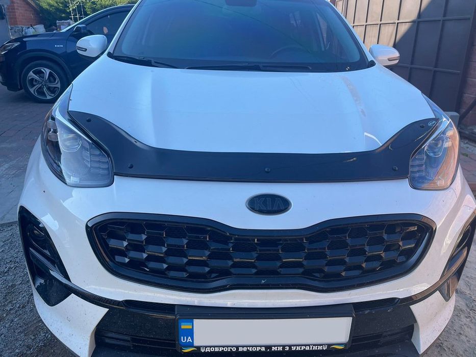 Kia Sportage 2015+ Дефлектор капота (мухобойка) EuroCap