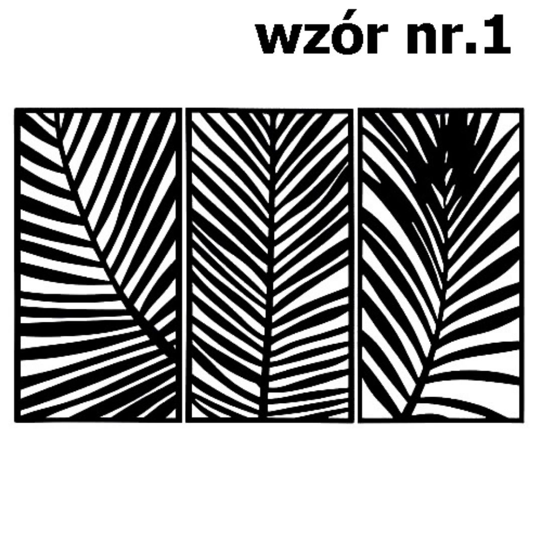 Panele Dekoracyjne Czarne Na Ścianie 57cm 3szt.Ciekawe Wzory Magnolit