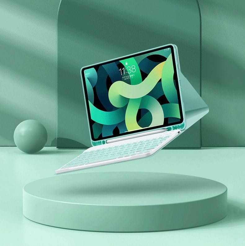 Etui z Klawiaturą Bluetooth do Apple iPad Air 4 / 5 - 10.9" - Miętowy