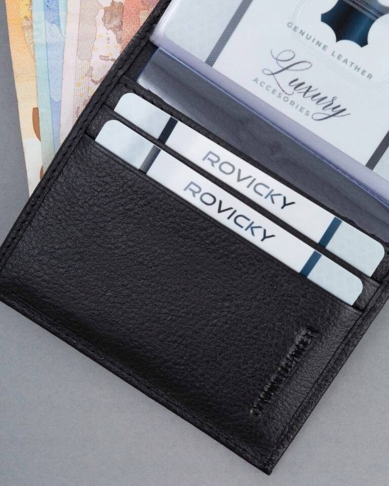 skórzane etui na karty na zatrzask z systemem rfid - 4u cavaldi