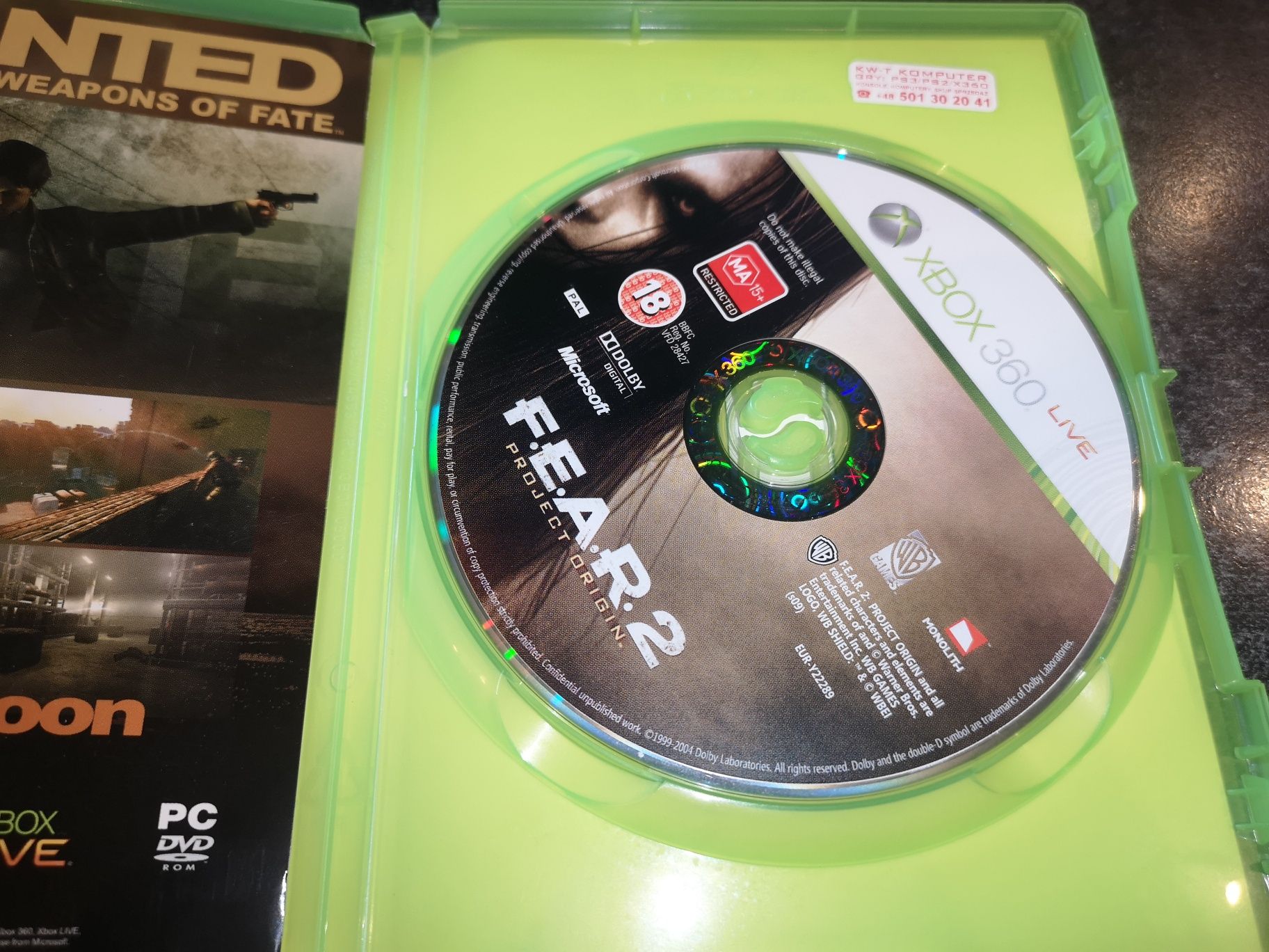 Fear 2 F.E.A.R 2 XBOX 360 gra (stan bdb) sklep Ursus