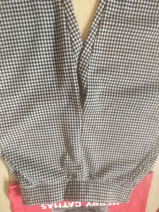 Spodnie 134 cool club  grubsze,eleganckie, pepitka