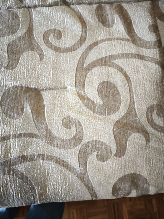 Manta cama casal dourado envelhecido