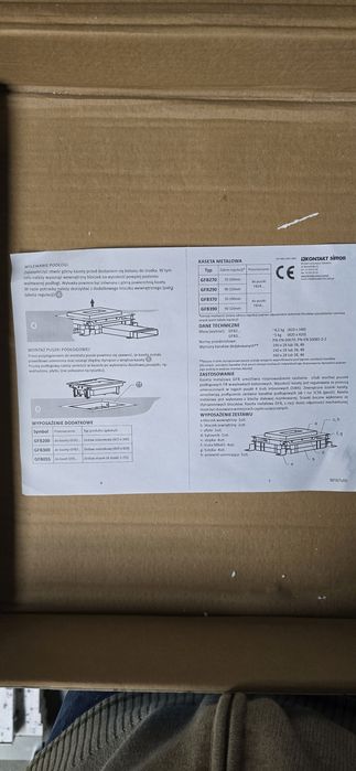 8x Kaseta metalowa do puszki, 90-120mm, GFB390 Simon Connect