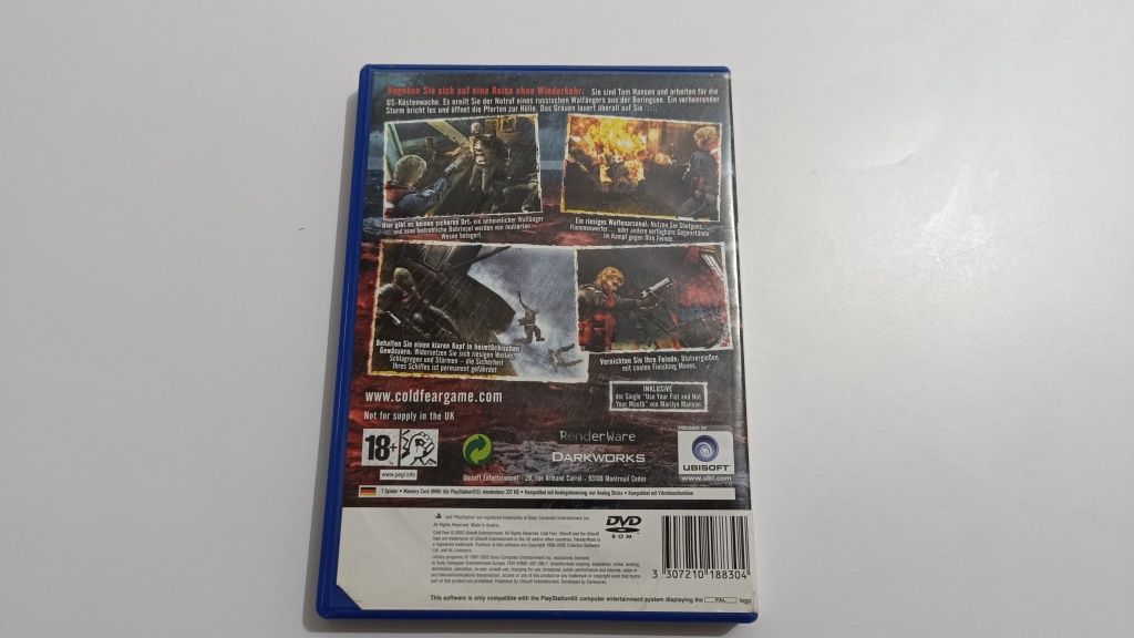 Cold Fear PS2 PlayStation 2
