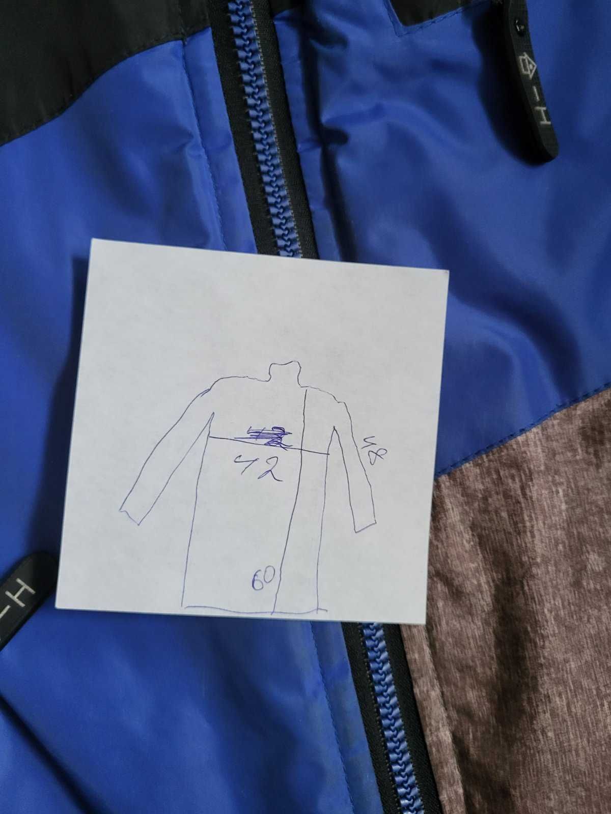 Куртка евро зима, синя. Хлопчик 10років