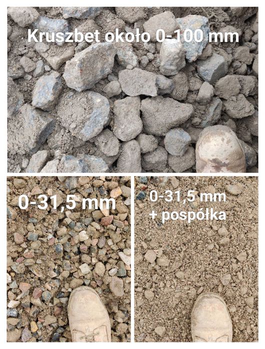 Piasek budowlany żwir żwirownia czarnoziem kruszywa pospółka tłuczeń