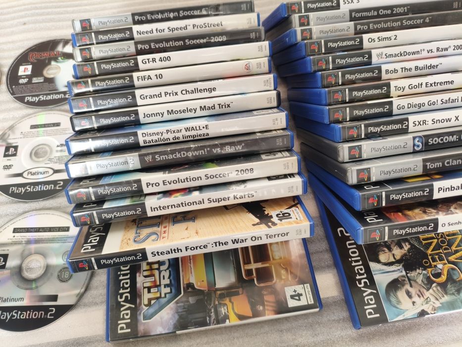 Conjunto de 33 jogos para Sony PlayStation 2 Ps2