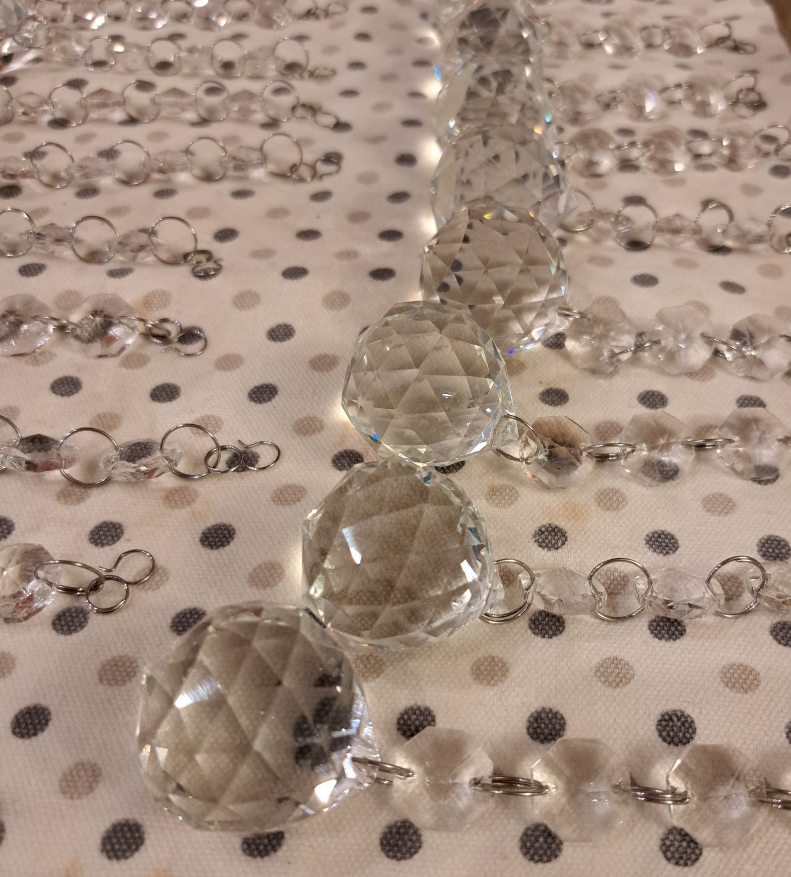 Lampa sufitowa kryształy Almonte plafon. Glamour