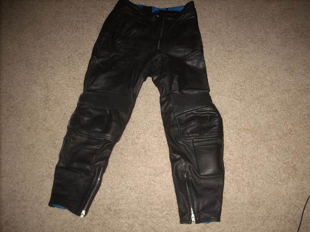 spodnie skórzane czarne UBRANE 2RAZY