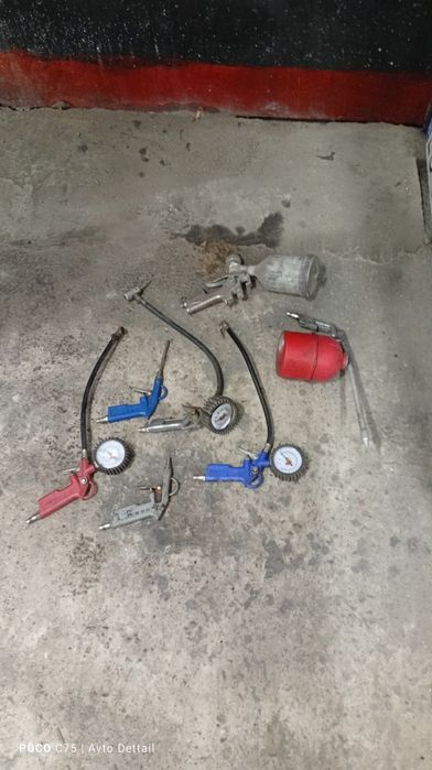 Краскопульт ,пискоструй ,обдувочний пистолет ,підкачки шин Комплект