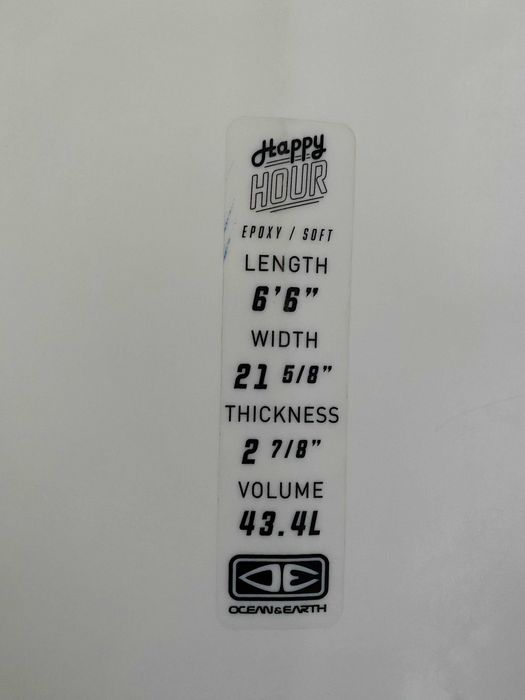 Prancha de Surf Softboard Ocean & Earth Happy Hour 6'6" (43.4L)