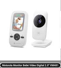 Monitor Video Digital Motorola para bebé, com Wifi; ecrã a cores