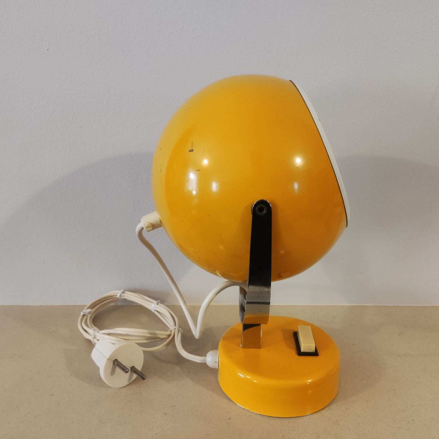 candeeiro modernista (Eyeball) Amarelo - vintage