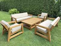 Premium Meble Ogrodowe drewniane/Zestaw ogrodowy/Fotele/Wypoczynek